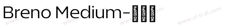 Breno Medium字体转换